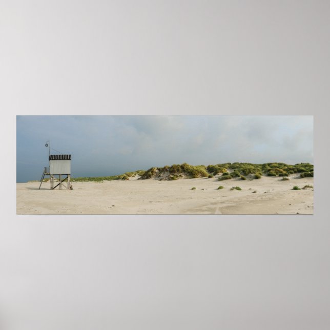 Akutets skydd på stranden Poster (Framsidan)