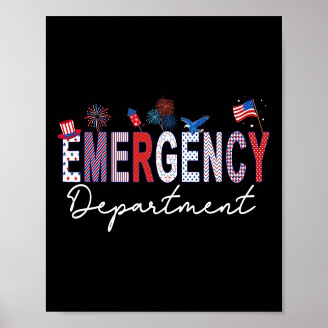 Akutmottagning 4:e Juli USA Akutmottagning Poster (Framsidan)