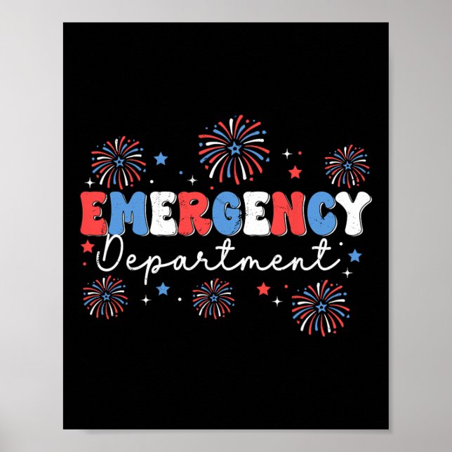 Akutmottagning 4 juli Usa Akutmottagning Poster (Framsidan)
