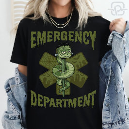 Akutmottagning Frankenstein Sjuksköterska Hallowee T Shirt