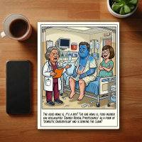 Akutmottagning Könsuppenbarelse Karikatyr