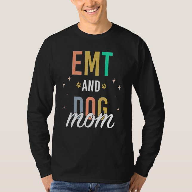 Akutmottagning Och Hundmamma T Shirt (Framsida)