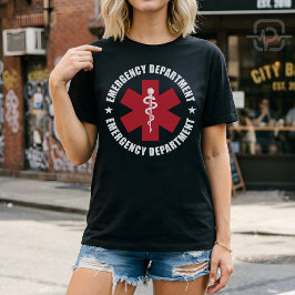 Akutmottagning Star of Life Medicinsk Emblem T Shirt