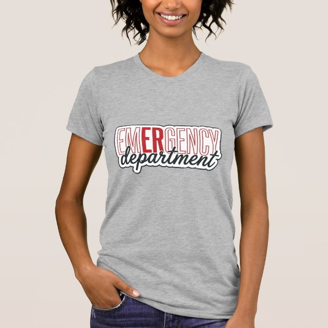 Akutmottagning Typography T-Shirt Design_1 (Framsida)