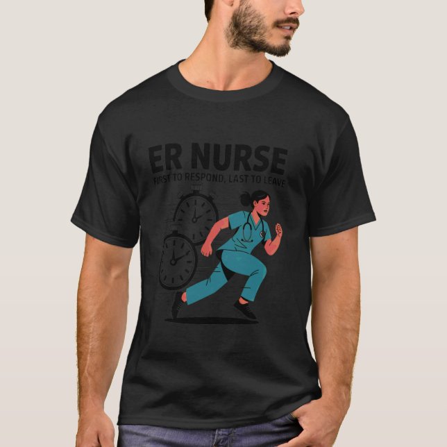 Akutmottagningssköterska Akutvård Akutmottagning D T Shirt (Framsida)
