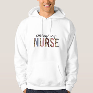 Akutsjuksköterska Leopardtryck Akutsjuksköterska O Hoodie