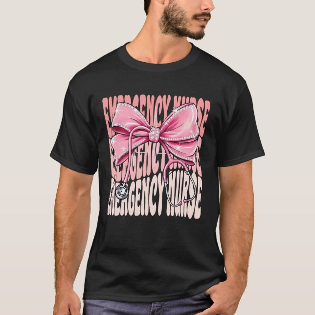 Akutsjuksköterskans vecka Dag för kvinnor Rosa Coq T Shirt (Framsida)