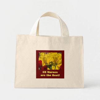 Akutsjuksköterskor är de bästa! Tote Bags Tulpaner Mini Tygkasse