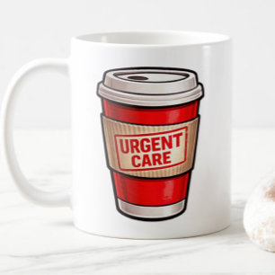 Akutvård Rolig Kaffe Humor Sjukvårdsteam Gif Kaffemugg