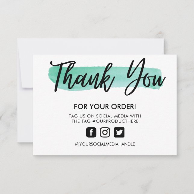 Akvafärgspenseldrag Tack Media Infoga (Framsida)