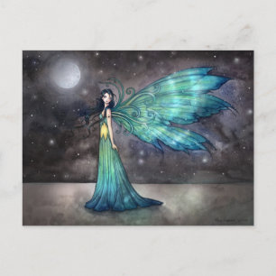Akvamarin Eve Celestial Fe Faerie Fantasy Konst Vykort