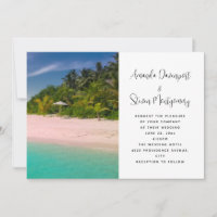 Akvamarin Ocean Tropisk Strand Bröllop