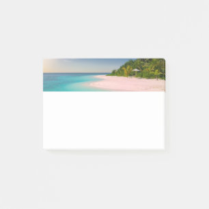 Akvamarin Ocean Tropisk Strand Scenisk Post-it Block