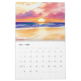 Akvarell 2025 Väggkalender  Kalender