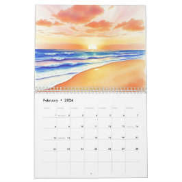 Akvarell 2025 Väggkalender  Kalender