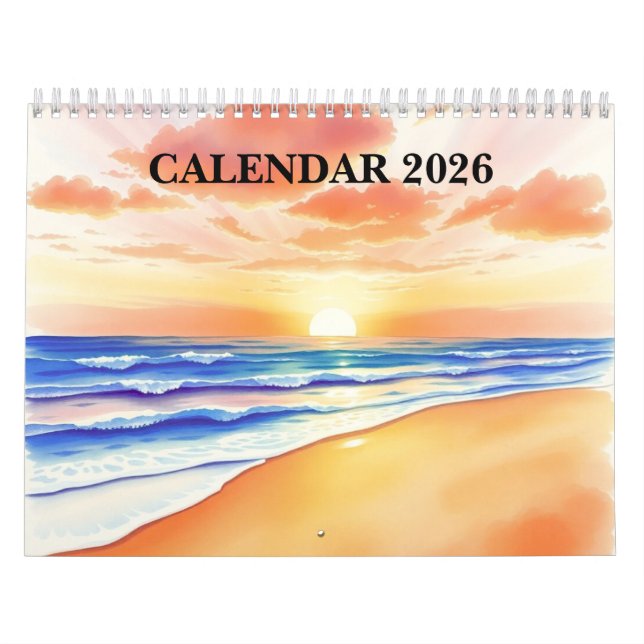 Akvarell 2025 Väggkalender  Kalender (Omslag)