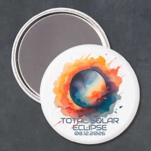 Akvarell 2026 Eclipse Minne Magnet