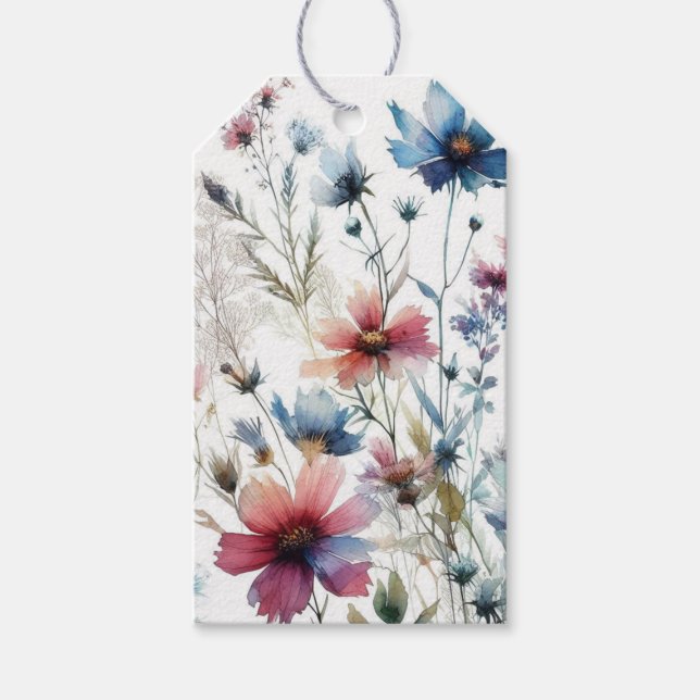 Akvarell Alkoholbläck Presentetikett (Framsidan)