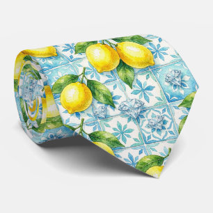 Akvarell Amalfi Citron Medelhavet Diamanter  Slips