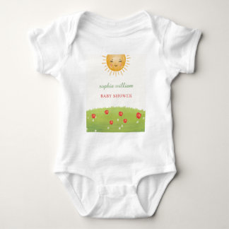Akvarell Äppelträdgård Baby Shower T Shirt