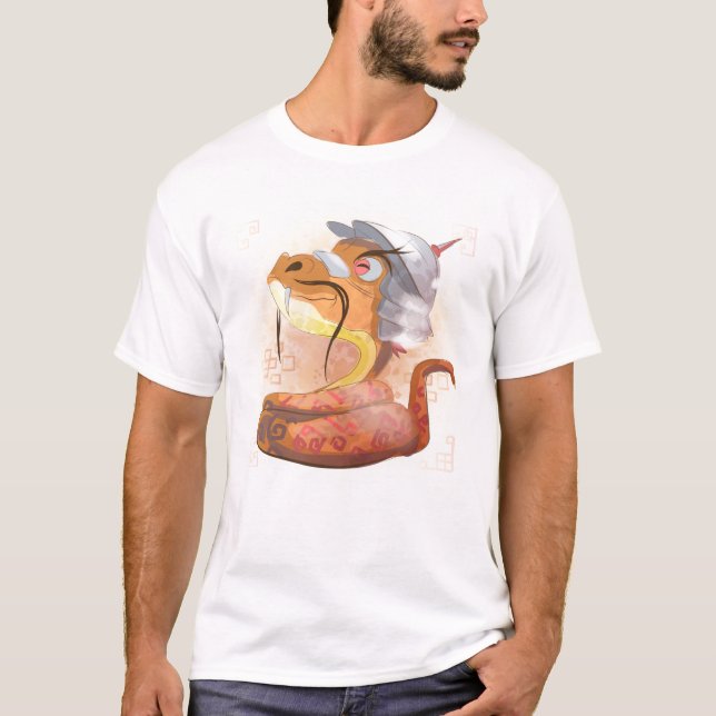 Akvarell År för Orm, Samuraj T Shirt (Framsida)