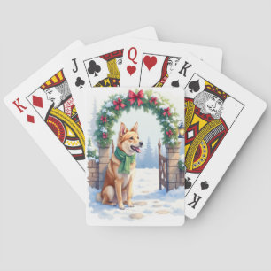 Akvarell Australian Kelpie Landlig Port Casinokort
