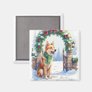 Akvarell Australian Kelpie Landsgate Magnet