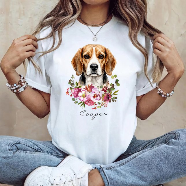 Akvarell Beagle T Shirt (Skapare uppladdad)