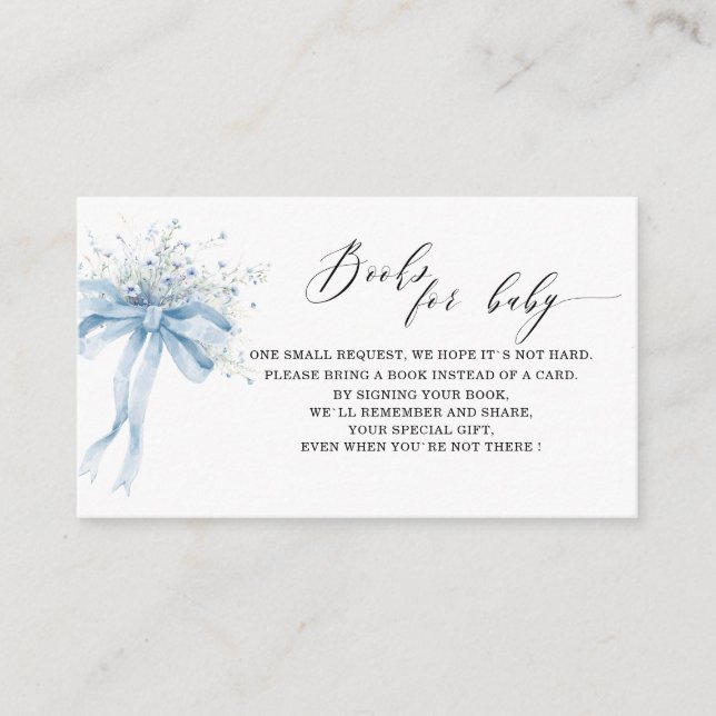 Akvarell  Bebis i Blom  baby shower-böcker för  Tilläggskort (Framsida)