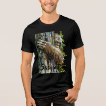 Akvarell Bigfoot Sasquatch Skogsboende