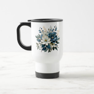 Akvarell Blommande Vita Blommor-88542 Resemugg