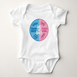 Akvarell Blommig Baby Gender Reveal Pojke eller Fl T Shirt