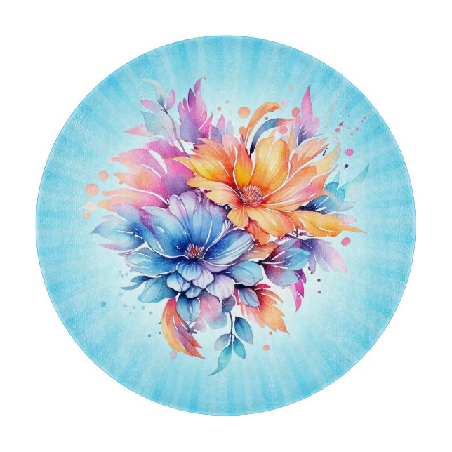 Akvarell Blommig Blommor Design-24683 (Framsidan)
