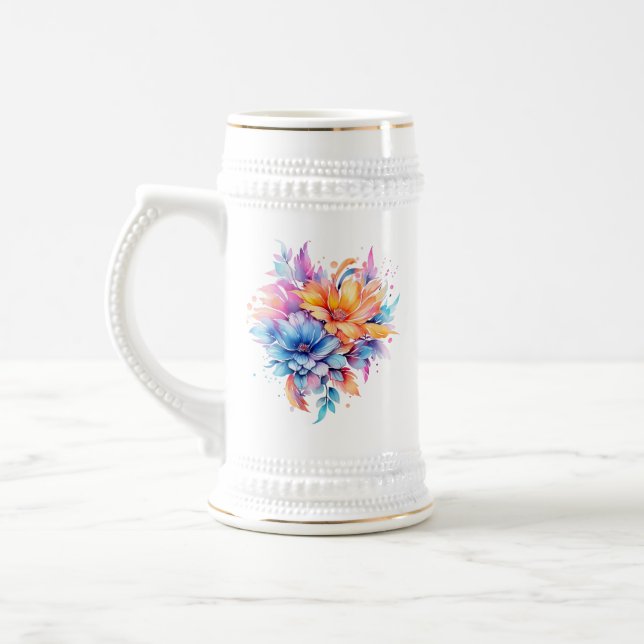 Akvarell Blommig Blommor Design-24683 Sejdel (Vänster)