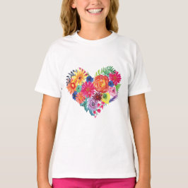 Akvarell Blommig Fiesta T Shirt