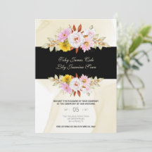 Akvarell Blommiga blad