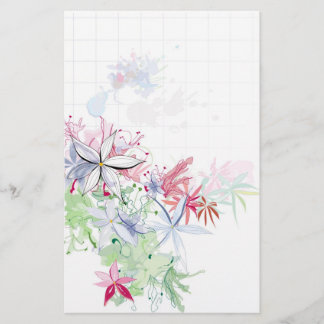 akvarell blommor