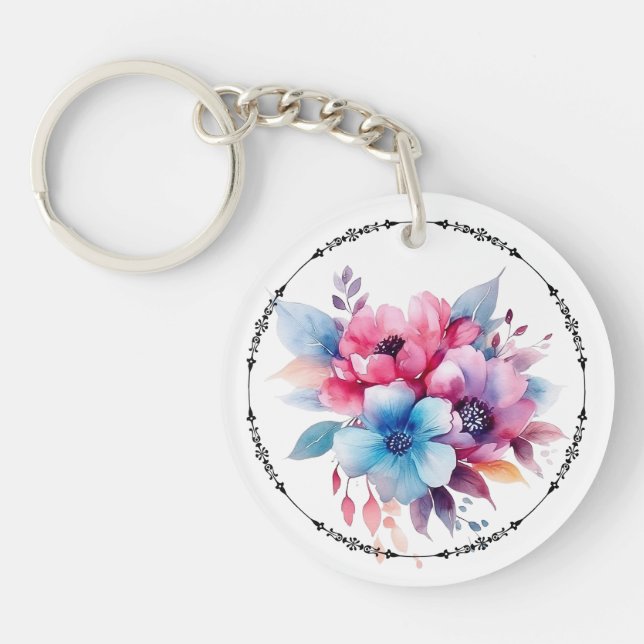Akvarell Blommor Blommig Design (Framsidan)