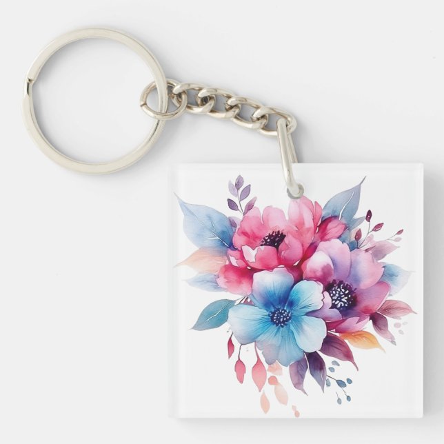 Akvarell Blommor Blommig Design (Framsidan)