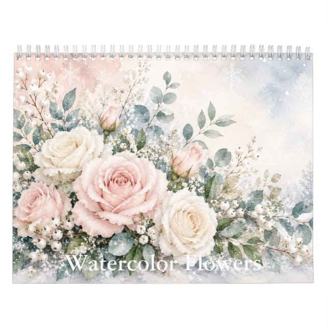 Akvarell Blommor Kalender  (Omslag)