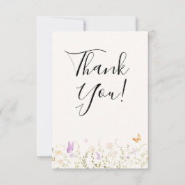 Akvarell Blommor Kärlek I Knopp Bröllopsdusch Tack Kort