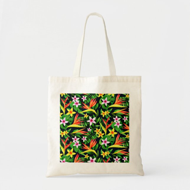 Akvarell Blommor Och Frukt Blommig Mönster-23768 Tygkasse (Framsidan)