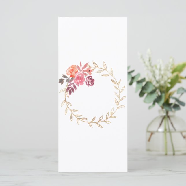 Akvarell Blommor Ram Akvarell Blommor (Stående Fram)