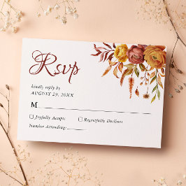 Akvarell Blommor Rustik Höst Varm Autumn Hustru OSA Kort