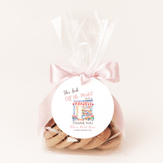 Akvarell Blomster Bröllopsdusch Nyutkommen på Mark Gåvor Etiketter (Skapare uppladdad)