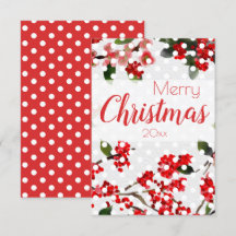 akvarell blomster jul