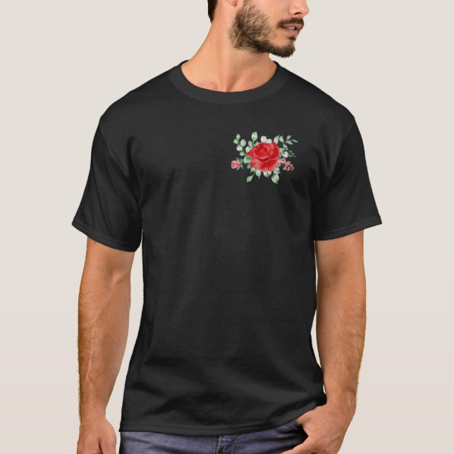 Akvarell Blomsterträdgård T Shirt (Framsida)