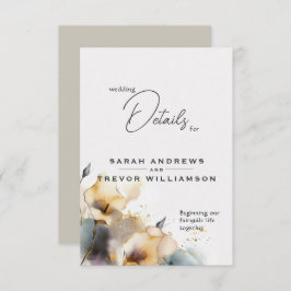 Akvarell Boho Calla Lily Blommig Tilläggskort