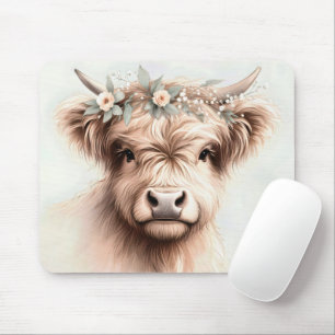 Akvarell Boho Highland Ko Musmatta