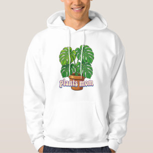 Akvarell Boho Krukväxt Grafik - "Välj Fred Hoodie